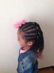 【人気No.1✨】キッズダンス・発表会に人気🎀サイドコーンロウ