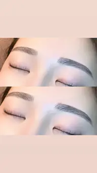 美眉💝アイブロウスタイリング✨  ‬꒰仕上げメイク、毛量調節込꒱🫧