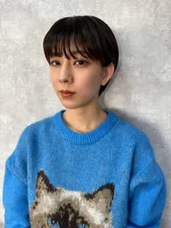 【💈サラツヤ最高級💈】デザインカット&うる艶グリッターカラー&極み💙4step贅沢トリートメント付き🫧