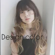 【デザインカラー】カット+ハイライト、インナーカラー