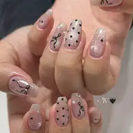 【GW限定🌼】アート無し🌀ワンカラー+パーツ乗せ放題《マグネット変更◎》［オフ代込み◎/パラジェル変更無料］