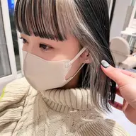 ワンカラー＋インナーカラー(ブリーチ込み)