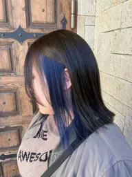 【2回目のご来店の方限定】カット＋（インナー、イヤリング、ハイライト）カラー＋クイックトリートメント💙ケアブリーチ使用