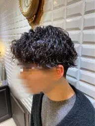 波巻きパーマ+カット