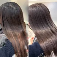 白髪染めカラー✨+内部補修トリートメント🌱