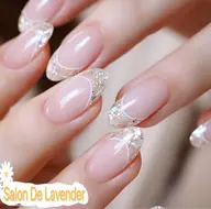 💅　ガラスフレンチ(ケア、当店オフ込み)ミラーフレンチ変更OKベース追加別料金