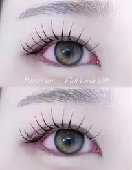 🌟下りまつ毛さんにオススメ🌟パリエク120本（フラットラッシュ）束感コーティング付き🫧