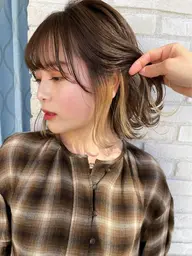 🌈インナーカラー、イヤリングカラー（ブリーチ込み）＋トリートメント🌈☘