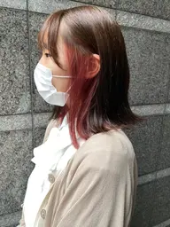 🌟インナーカラー(ブリーチ) + カラー　⚠️インナー部分のみのカラーも可