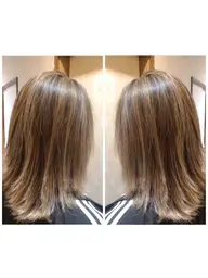 ✔🌈おしゃれグラデーション🌈グラデーションカラー(ブリーチ込)➕ダメージプチトリートメント➕コテ巻き✂️