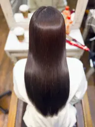 🤍💜気になるうねりに💜🤍カット➕選べる（酸性ストレート可）極艶ストレート➕超音波ケアプロトリートメント