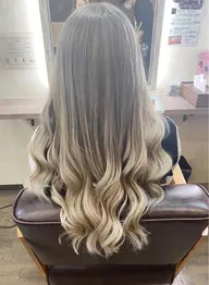 【外国人風カラー】+【高級シールエクステ80本】+【エクステカット】💕巻き仕上げサービス💕地域最安値💕