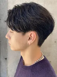 6番人気⭐️ミニモ限定価格⭐️カット＋ニュアンスパーマ🧑大人男子必見❗️校則でもバレない⁉️⁉️