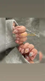 オフ込みデザインネイル