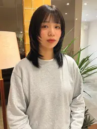 ☘️メンテナンス☘️前髪縮毛矯正+ケアカラー＋超音波クイックトリートメント