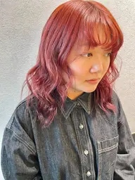 〈ミニモ学割🎓〉❤️‍🔥暖色系❤️‍🔥ダブルカラー🥣《ブリーチ1&カラー》　＋トリートメント