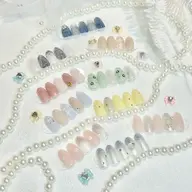🔰口コミ記入必須【Jr.】HAND⭐️オフなし⭐️ 🌧️🩵梅雨限定ネイル🩵🌧️