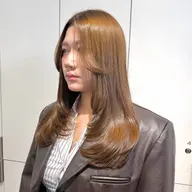 【 髪に栄養補給を🌈】カット+フルカラー+集中補修3stepスチームトリートメント/韓国ヘア/レイヤーカット‎🤍🧸