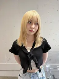 【超お得50%off】ダブルカラー➕ロングレイヤーカットモデル✂️⭐️ハイトーンレイヤーお任せください♩⟡.·