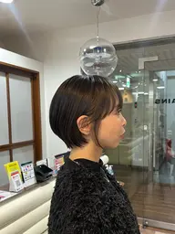 【女性ショート限定募集/夕方】ショートカット(アゴ上の長さ)＋透明感カラー◆10~40代◆事前にメッセージで相談致します