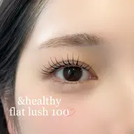 【4/27、4/28限定】フラットラッシュ100本+&healthy💛《初回オフ無料》 アンドヘルシー♡