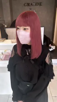 ブリーチ＋カラー＋Aujua 3stepトリートメント