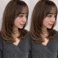 【🇰🇷トレンド韓国風🇰🇷骨格補正で小顔見え👀🎀】⚡️ザクザクレイヤーカット✂️+2stepトリートメント🫧