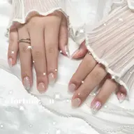 💜ハンドオフあり韓国ワンホンガーリーちゅるんシンプル60分持ち込みデザイン(アート目安片手1.2本)🤍💜