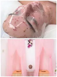 【冷え・お肌乾燥】よもぎ蒸し+水分爆弾ハイドロジェリーマスク