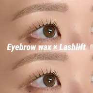 まつ毛パーマorパリジェンヌ＋眉毛wax🪩