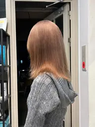 【ミニモ学割】ブリーチ込みカラー＋整えカット＋オージュアクイックトリートメント