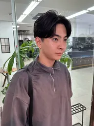 ☆メンズカット+縮毛矯正（ストレート）