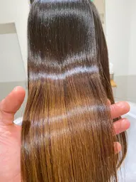 TLUUSカット＋髪質改善酸性ストレート＋極上トリートメントストレートとトリートメントでサラサラつるつるな髪へ✨