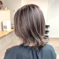 白髪ぼかしハイライトor白髪染めはがし