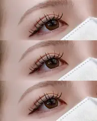 🩵5月末まで🩵フラットラッシュ120本＋束感コーティング¥2750