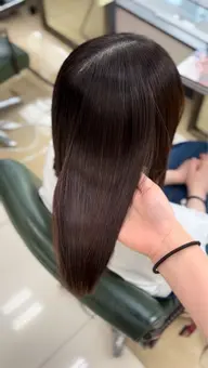 ワンカラー+酸熱トリートメント🤍