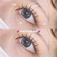 フラットラッシュ140本+下エク