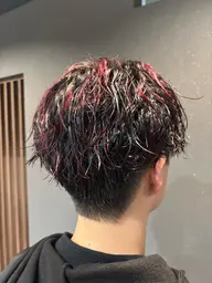 『メンズ限定』　カットxメッシュx特殊パーマx補修トリートメント