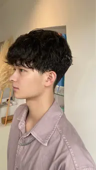 メンズパーマ+カット