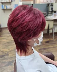メンズカット＋ブリーチなしショートダブルカラー