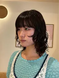 【4月限定💕】🌀ミディアムカット＋パーマ🌀