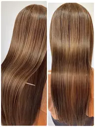 ✨自然な艶髪へ✨カット＋縮毛矯正＋ケアトリートメント付