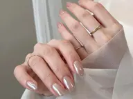 【NEWOPEN価格】🌸ハンド★ミラーorオーロラネイル(初回ソフトジェルオフ無料ケア込み)★ベースカラー1色付き