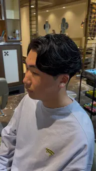 メンズカット+ニュアンスパーマ