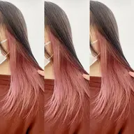 🍒定番デザイン🍒インナーカラー＋無料トリートメント(ブリーチ込、インナー部分のみ)