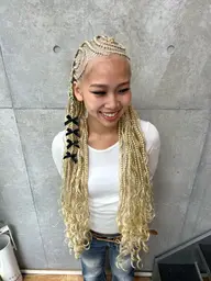 ボヘミアンデザインコーンロウ