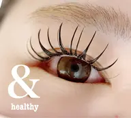 ＆healthyアンドヘルシー（LEDマツエク140本＆まつ毛パーマ）