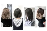 💫グラデーションカラーorインナーカラーorハイライト💫ブリーチ(ケアブリーチ)+カラー＋トリートメント