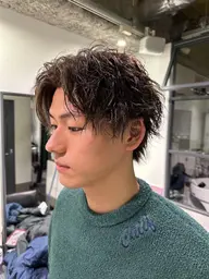 🌀当店メンズパーマ最安値🌀 メンズカット+メンズパーマ