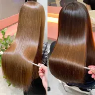 🔴リピート多数【小顔カット】×【地毛のような縮毛矯正ストレートパーマ】×【N.フルカラー】×ケアプロトリートメント】